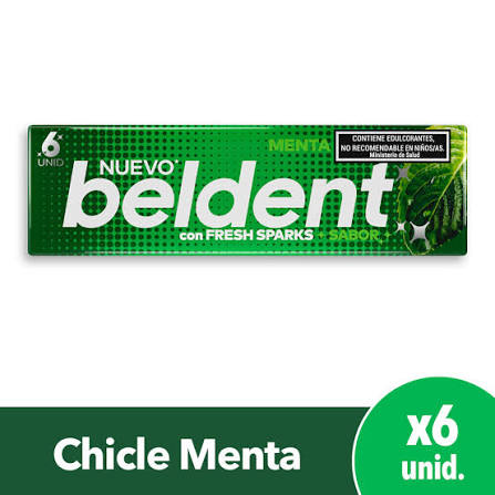 CHICLE BELDENT 10g MENTA